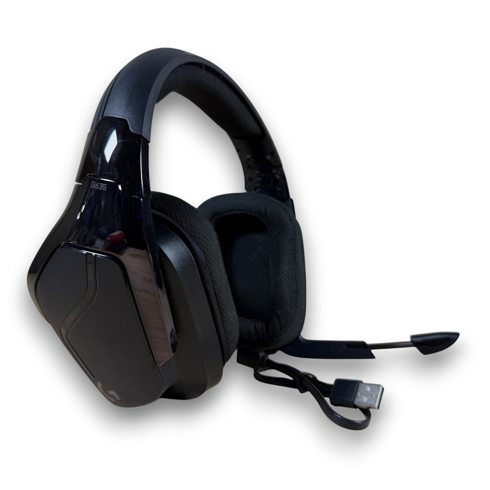 Logitech G635 Wired 7.1 Surround Sound Lightsync Gaming Headset Black 981-000748